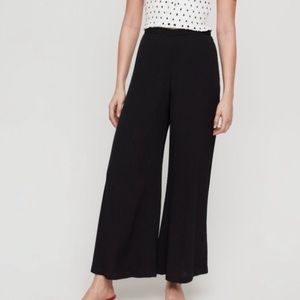 Wilfred Free Black Wide Leg Stretch Pants Size Medium